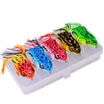thumbnail image 1 of Topwater Frog Lure, Fishing Lures Kit,Realistic Frog Lures with Weedless, 1 of 8