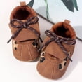 thumbnail image 6 of Sneakers For Infants With Soles And Easy Straps Cute Leopard Print Design Lightweight Baby Footwear For Early, 6 of 7