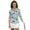 Bass Camo, variant on Camouflage Duck 3/4 Sleeve Women Athletic Golf Shirts Quarter Zip, Polyester Spandex Blouse for Golf, Tennis, Hiking, Running, Daily Workout