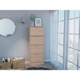 thumbnail image 2 of Zapatero Kaise Café Claro y Blanco Virtual Muebles, 2 of 9
