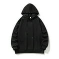 thumbnail image 2 of Vedolay Mens Sweatshirts Printed Stand Up Collar Long Sleeve Hoodies Sweater Black,2XL, 2 of 5