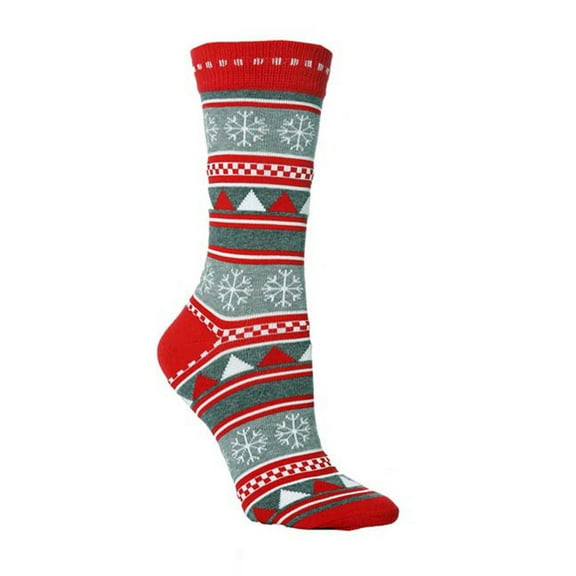 EQWLJWE Women Cute Christmas Vintage Printing Thicker Socks Long Sock Comfortable Socks Women's Socks Holiday Clearance