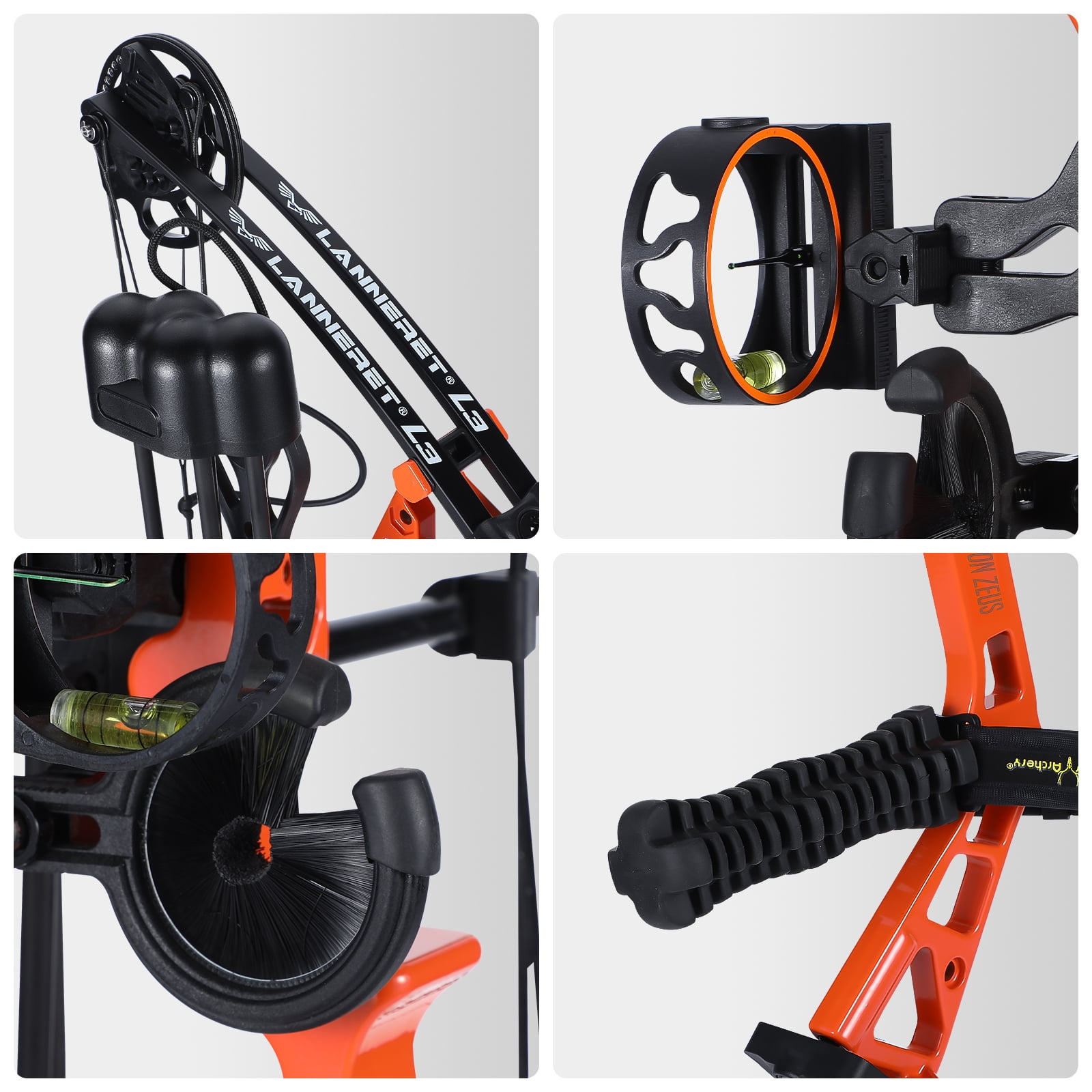 Junior Compound Bow Set for Youth, Kids, Beginners & Women, Lightweight Design, 10-40Lbs Draw Weight, 16"-28" Draw Length, 290fps, Fully Adjustable