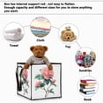 thumbnail image 5 of Home Organizer Foldable Fabric Storage Bin With Handle Rosa Chinensis, 5 of 7