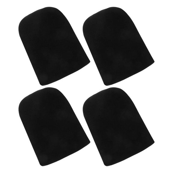 PBPBOX 4pcs Anti-Slip Wheelchair Foot Rest Pads Black Neoprene for Daily Use