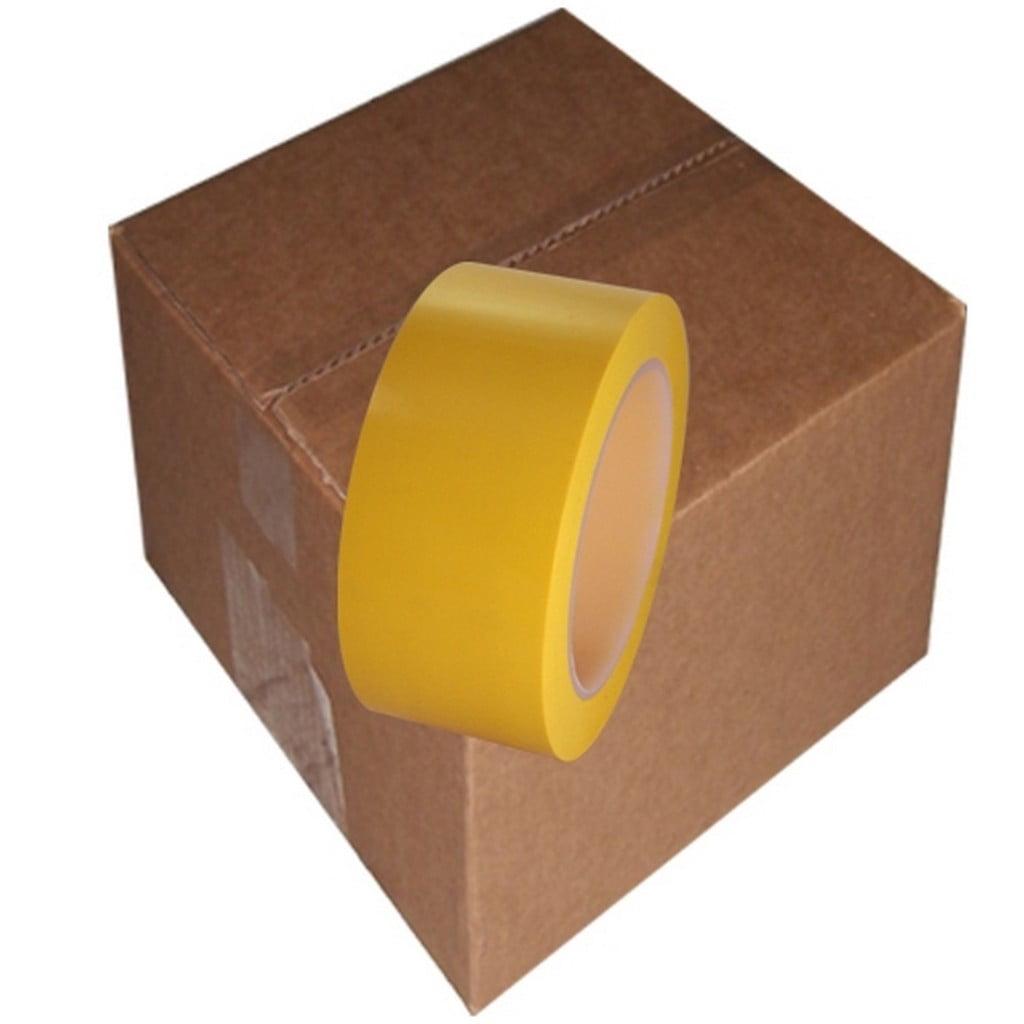 Yellow Low Density Polyethylene Film Tape 2 X 36 Yard Roll (24 Roll/Case)