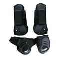 thumbnail image 4 of jinwen 4Pcs Horse Front Rear Hind Leg Boots, Equine Tendon Fetlock Protect Black XL, 4 of 9