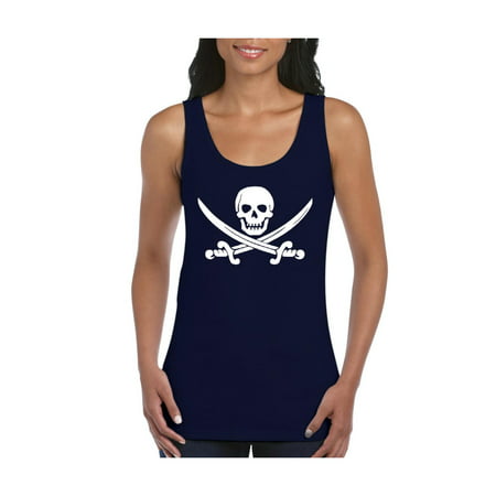 Pirate Skull & Crossbones Pirate Flag Women's Tank Top Clothes