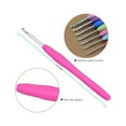 thumbnail image 3 of PEACNNG 12pcs Ergonomic Handle Crochet Hooks Set Soft Needles Crafts Sewing Knitting Hooks Tool for Arthritic Hands (2mm-8mm), 3 of 5