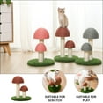 thumbnail image 2 of Shisuyan Pet Cat Scratching Post Mushroom Shape Sisal Board Scratcher Toy Plaything, 2 of 8