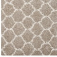 thumbnail image 4 of Modway Solvea Moroccan Trellis 8x10 Shag Area Rug in Beige and Ivory, 4 of 7