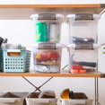 thumbnail image 4 of Small Storage Bins with Lids & Handle Latches 5.3 Qt. 4 Packs Clear Stackable Craft Toy Organizer for Kids, 4 of 5
