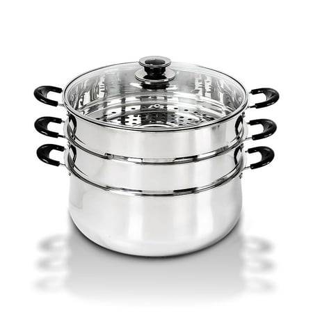 30 CM Stainless Steel 3 Tier Steamer Pot