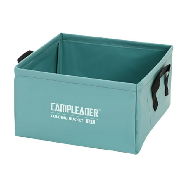 Cubo de agua recipiente de agua reutilizable plegable portátil campamento lavavero tanque de agua para pescar caseros para acampar en la navegación al Azul
