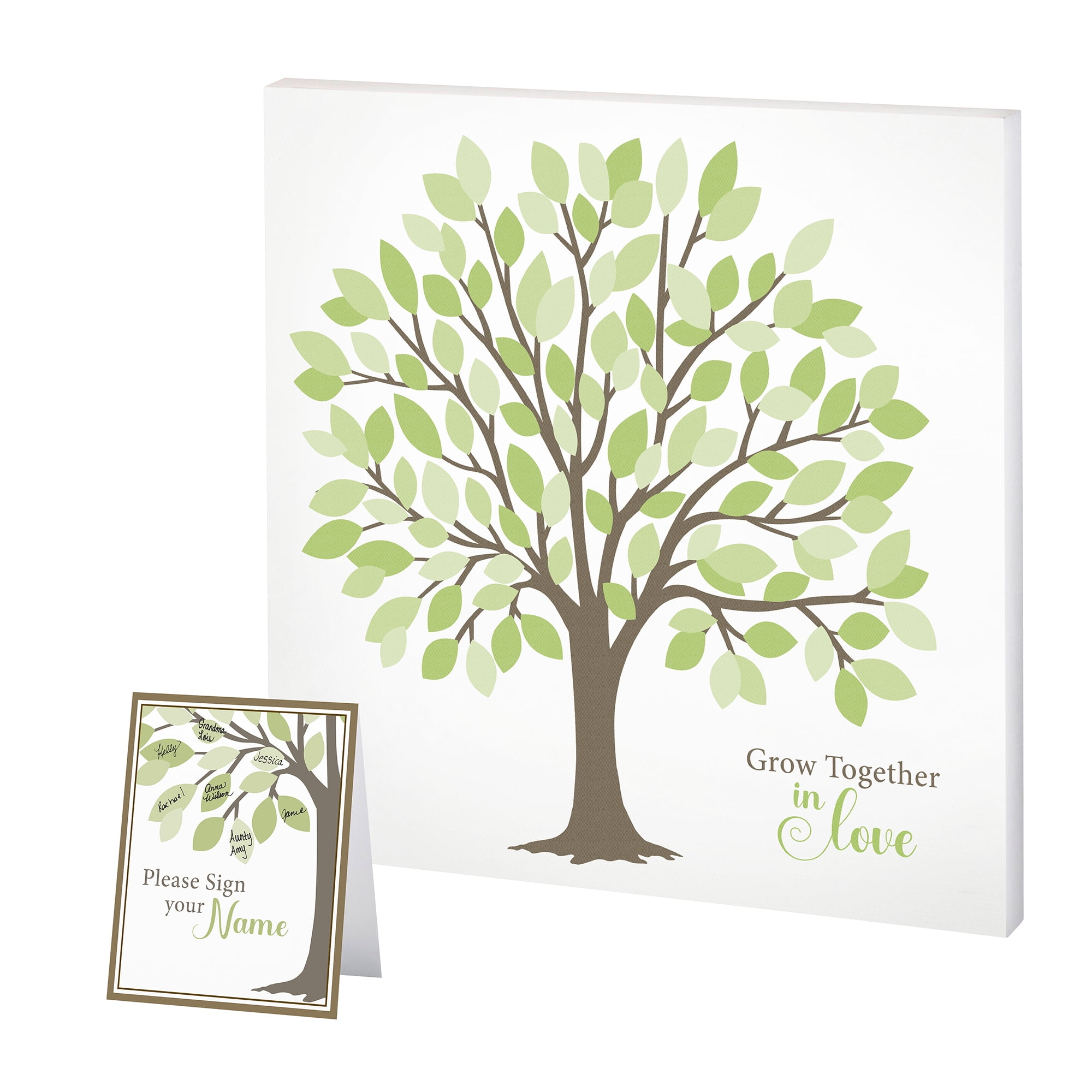 Wedding Sign Poster Print Dark Grey Burlap & Lace Fingerprint Tree Instructions 