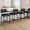 6pcs, variant on Upholstered Bar Stools with Armrests & Backrest – Counter Height Chairs with Thick Cushion & Sturdy Metal Legs – Footrest Support – Ideal for Kitchen Island & Bar – Rustic Black, Set of 4
