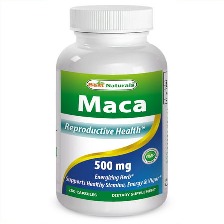 Best Naturals Maca Capsules, 500 Mg, 250 Ct (Best Maca Supplement For Fertility)