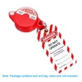 thumbnail image 6 of Uxcell Lockout Tagout Locks with Key, Loto Locks Safety Padlock Keyed Different with Lockout Tag Style 2, Blue, 6 of 6
