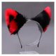 thumbnail image 1 of Diadema con orejas de gato de animales peludos, tocado de gato, fiesta de Halloween, Cosplay, suave, color 14, 1 of 3
