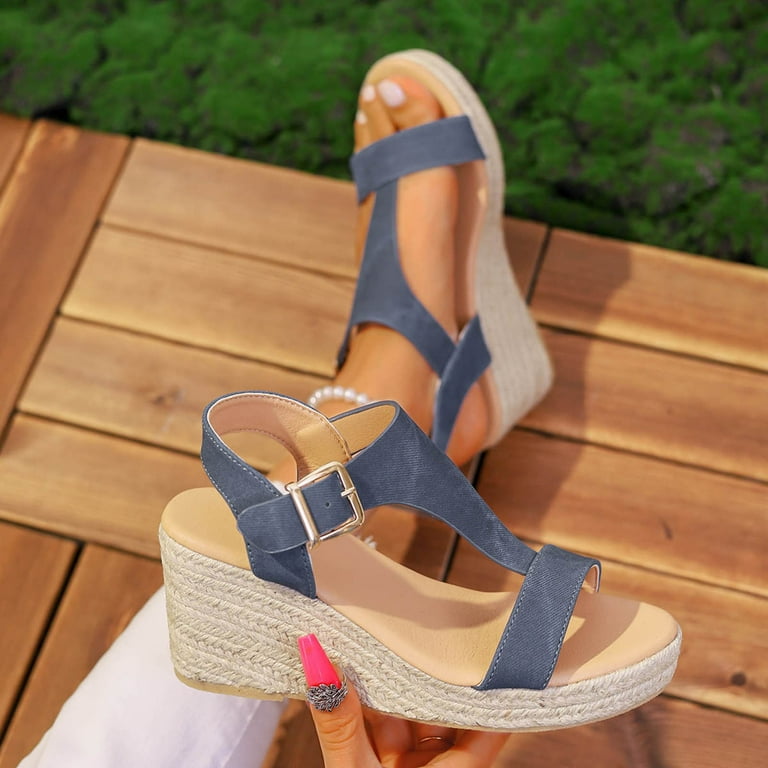 blue wedge dress shoes Waverly Wedge