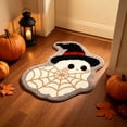 thumbnail image 6 of Twfbrm Halloween Ghost Shaped Bathroom Rugs, 18x28 Inch Water Absorbent Bath Mat with Non-Slip Backing, Decorative Entryway Carpet for Home, Bedroom, Halloween Decoration, 6 of 6