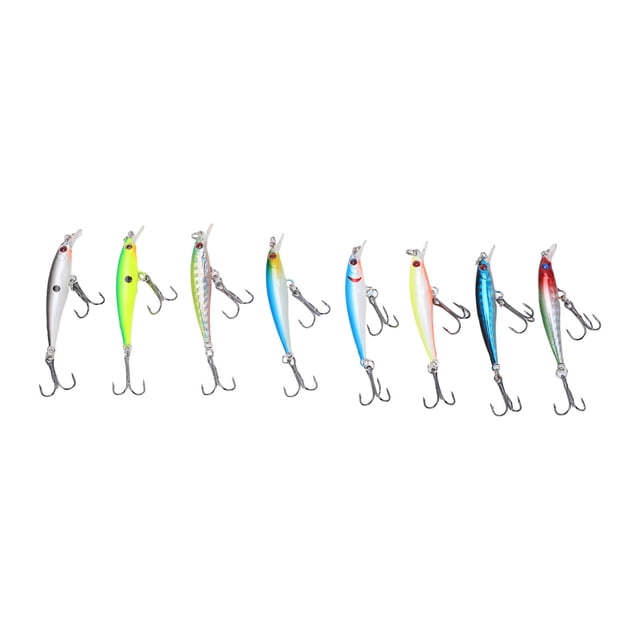 8 Uds señuelo de pesca Minnow 5cm/3g cebo Artificial de largo alcance cebo duro Wobbler Jig Bait