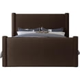 thumbnail image 3 of Meridian Furniture Elias Brown Velvet Full Bed, 3 of 9