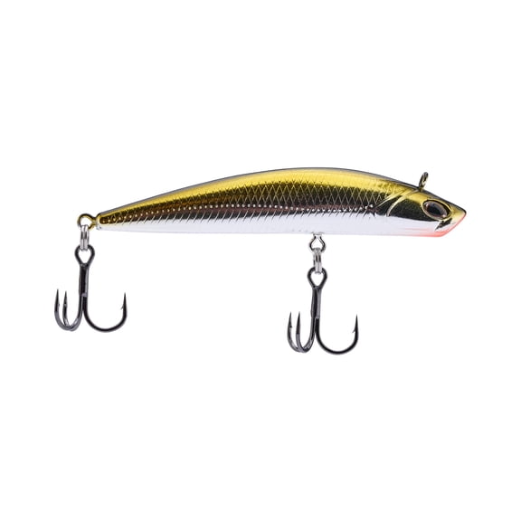Berkley Finisher, 2.75 in, Glide Baits, Gold Chrome (1 Count)