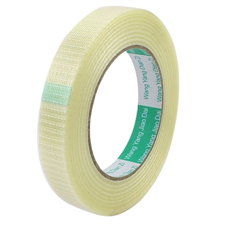 - 18mm Height 50M Length Long Adhesive Insulating Grid Glass Fiber Tape Roll
