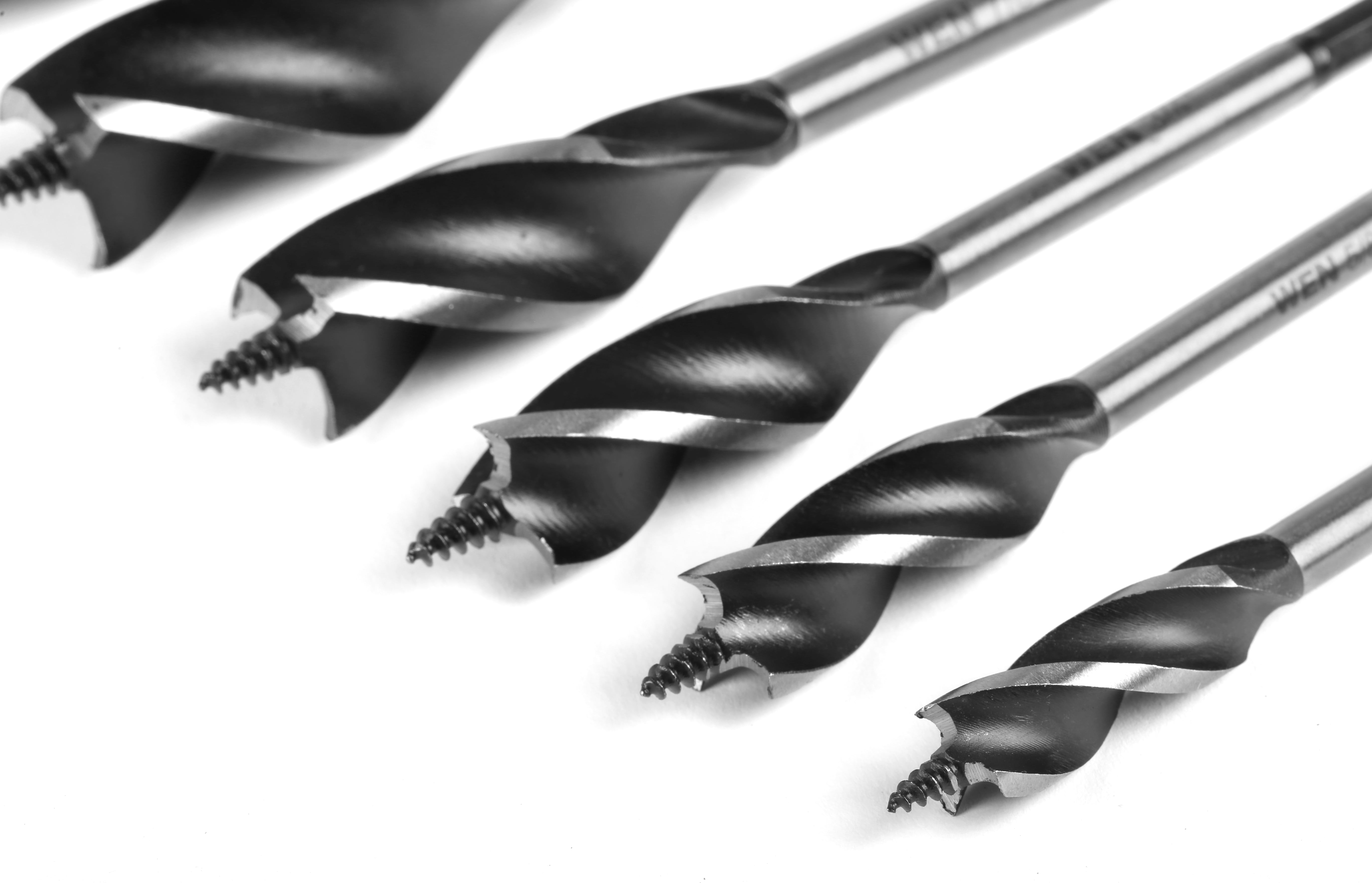 WEN 6-Piece Tri-Flute Auger Drill Bit Set with Carrying Case