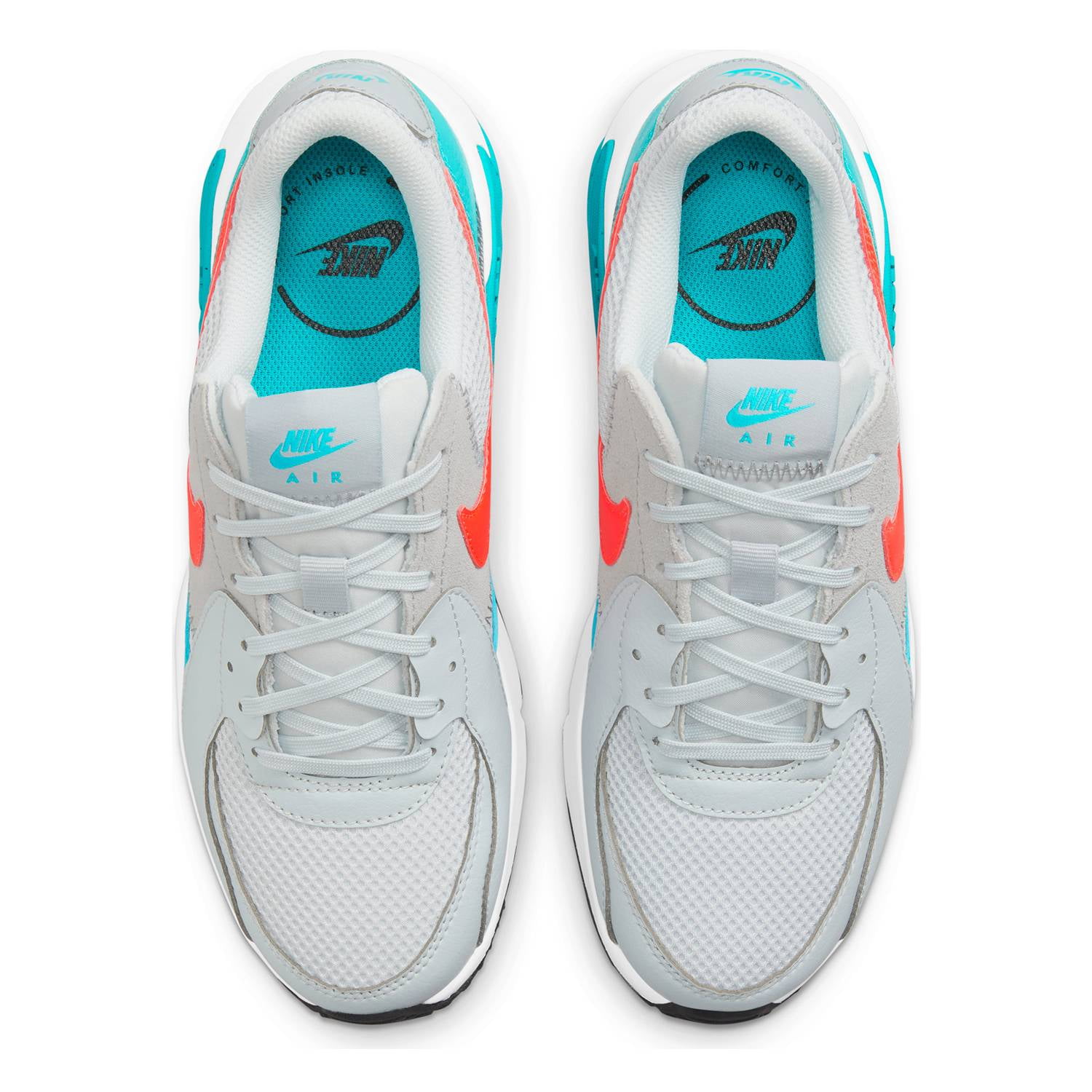 ティーエス Women's Nike Air Max Excee Pure Platinum/Bright Crimson
