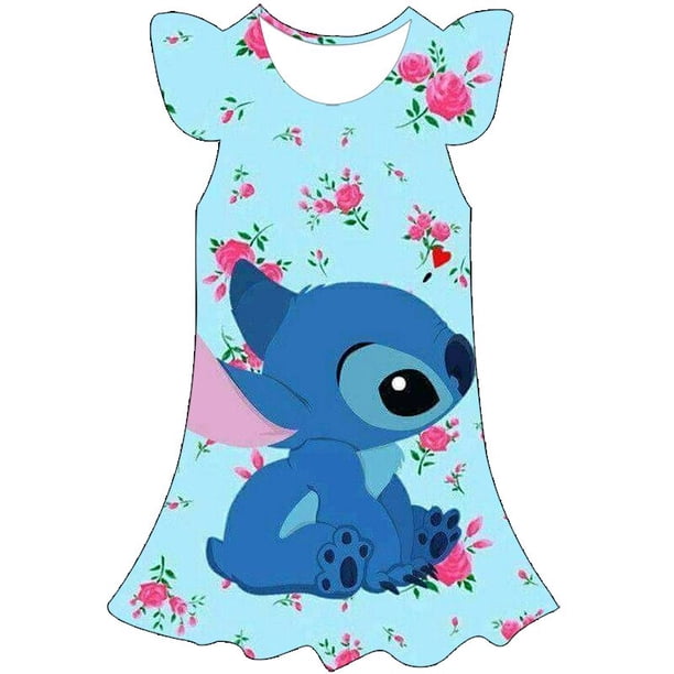 Disfraz de Stitch para niños y niñas de 1, 3, 7, 9 y 10 años, ropa de Cosplay, vestido de fiesta, vestidos de princesa para niñas, vestido de cumpleaños Up6T Gao Jinjia LED