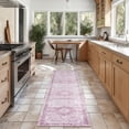 thumbnail image 2 of Nourison Nourison Washables 2'2" x 10' Pink Vintage Indoor Rug, 2 of 8