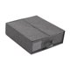 thumbnail image 1 of Organizador de juego de sábanas, organizador de armario con asa, bolsa de almacenamiento de sábanas, organizador de ropa de cama para organización de , Gris Macarena Contenedor de almacenamiento de sábanas, 1 of 8