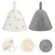thumbnail image 2 of EeaseMX 2 piezas para mujeres Capas de sauna Sombreros de baño de baño Fe Sauna Sombrero de baño Sombreros de baño, 2 of 7