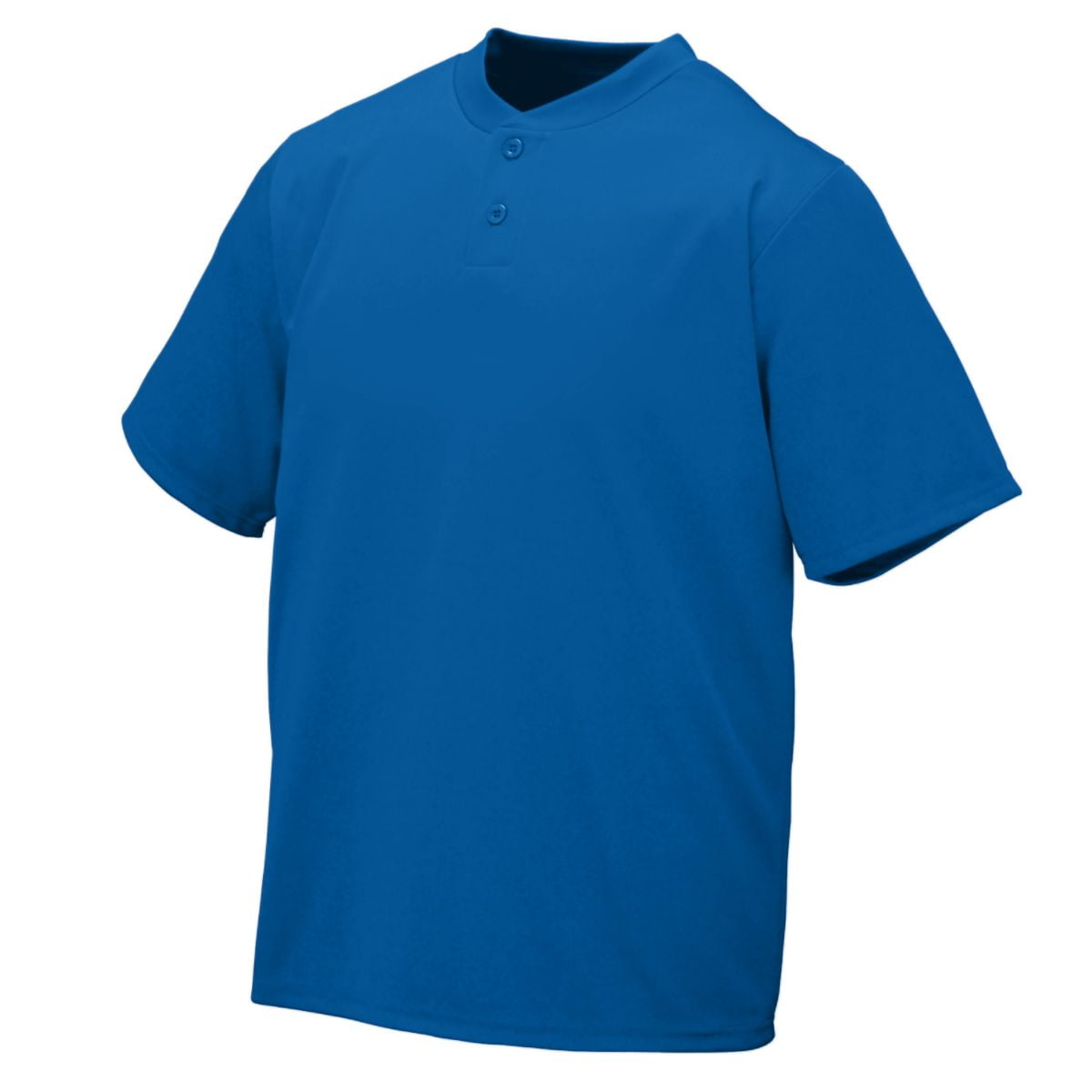 Augusta YTH WICKING TWO-BUTTON JERSEY ROYAL S by Augusta