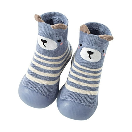 

Rgdypko Lightweight Baby Sock Shoes Baby Walking Shoes Infant Girls Animal Cartoon Toddler Fleece Warmthe Floor Non Slip Prewalker Baby Walking Shoes