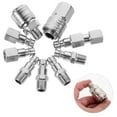 thumbnail image 4 of FRCOLOR 10 Pcs Air Hose Pneumatic Connector Male Fitting 4.5X2.5CM Silver, 4 of 8