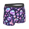 thumbnail image 2 of KLL crystal Skull flower cool Men's Cotton Boxer Briefs Underwear-Medium, 2 of 8