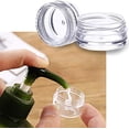 thumbnail image 5 of 50 Sample Jars, Empty Cosmetic Jars, Clear Round Travel Jars for Creams and Powders, Small Sample Jars with Lids (White), 5 of 8