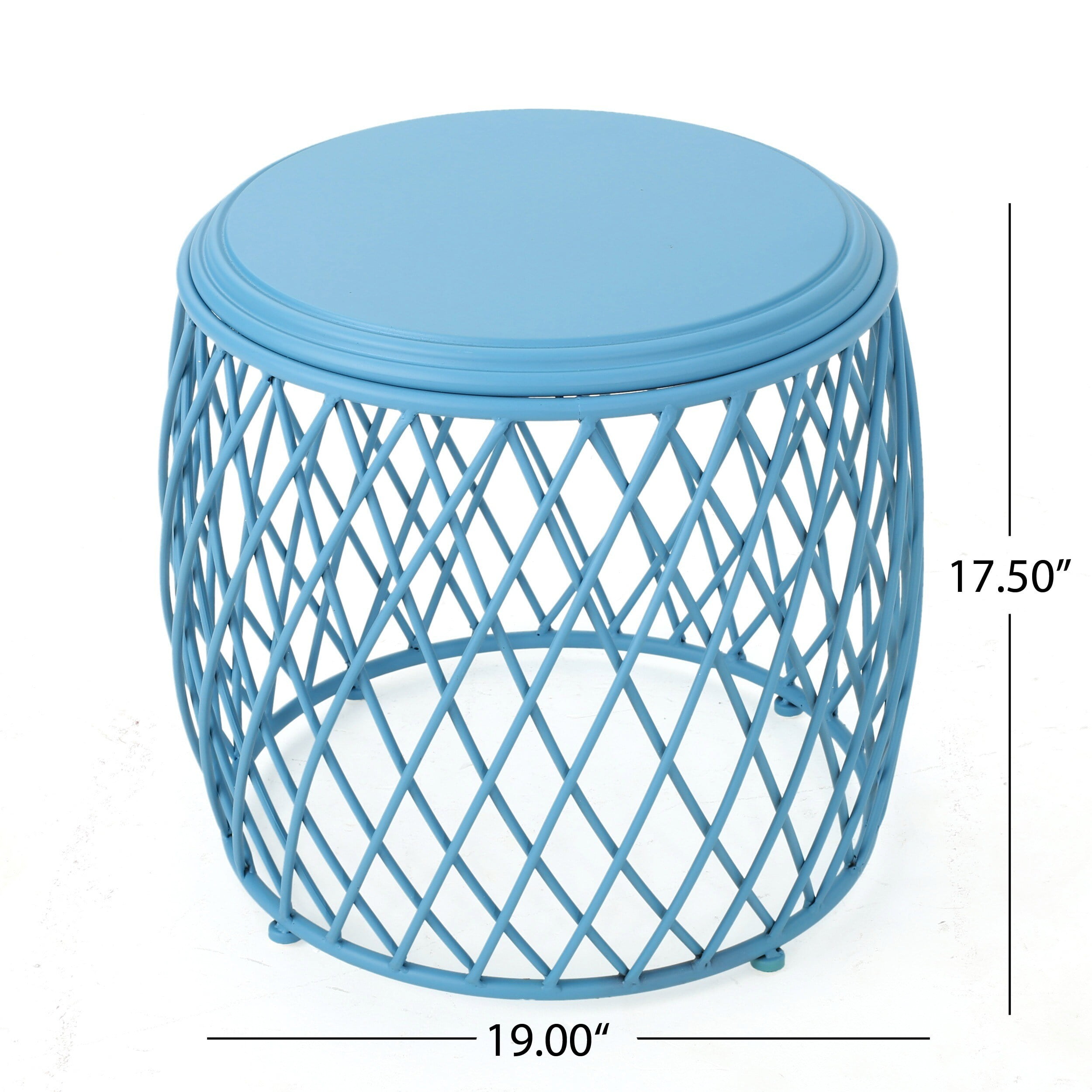 Christopher Knight Home Alamera Outdoor 19 Inch Lattice Side Table By 17 75 W X D