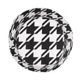 thumbnail image 4 of ZICANCN Classical Houndstooth Geometric Texture Bucket Hat , Unisex Print Double-Side-Wear Bucket Hat for Golf Fishing Beach Outdoor, 4 of 5