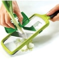 thumbnail image 4 of Oleegame 1PC Potato Fry Cutter Multifunctional Handheld Slicer With Food Handle And Adjustable Adjustable Fruit And Vegetable Slicer With Hand Guard Green, 4 of 7
