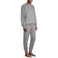 thumbnail image 4 of Hanes Men's 1901 Raglan Crew Top and Jogger Pant Lounge Set, 4 of 6
