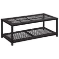 thumbnail image 1 of vidaXL Shoe Bench Black 80x40x30 cm Poly Rattan, 1 of 5