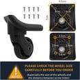 thumbnail image 2 of Remplacement Bagages Roue Valise Réparation Spinner Roues Bagages Accessoires, 2 of 5