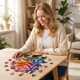 thumbnail image 6 of 3D Crystal Puzzle Rainbow Rose Wooden Set, Valentine Home Decor for Desk and Table Display, Flower Crafts for Student and Adults, Valentine's Day Gift for Her, 6 of 6