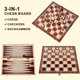 thumbnail image 4 of 1 3 EN 1 JUEGO DE AJEDREZ DE MADERA DE AJEDREZ DE AJEDREZ DE MADERA PARA ADENTOS Para Adultos, 4 of 7