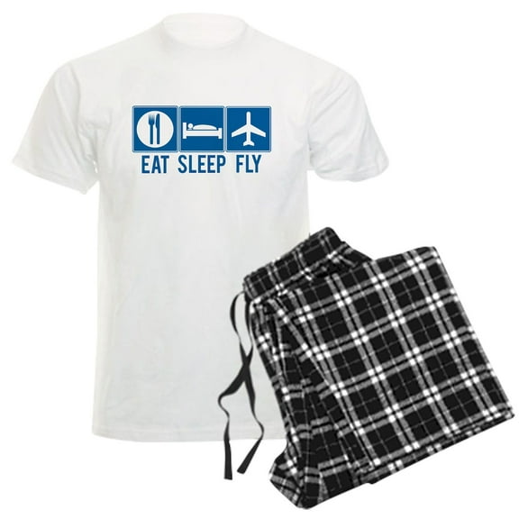 CafePress - Eat Sleep Fly - Men's Light Loose Fit Cotton Pajama Set