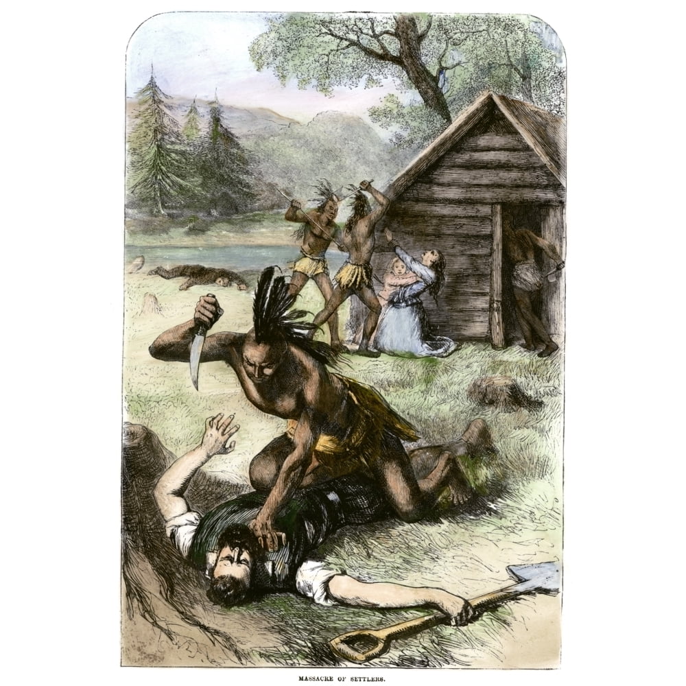 Jamestown Massacre 1622. Nthe Massacre At Jamestown Virginia 1622